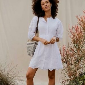 Good Hart Matilda Jane white Montrose Eyelet dress size M new with tags